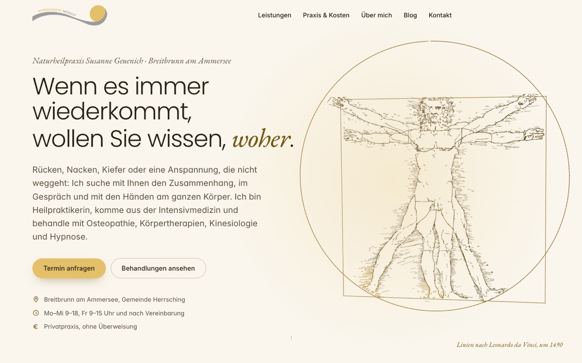 Startseite der Naturheilpraxis Geuenich